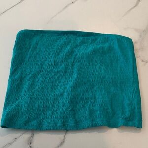 American Eagle Teal Women's strapless crop top, XS